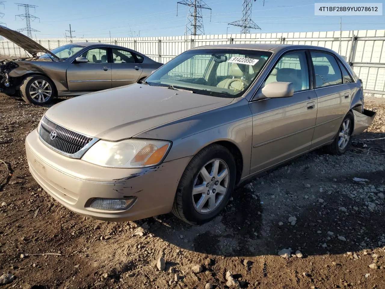 4T1BF28B9YU078611 2000 Toyota Avalon Xl