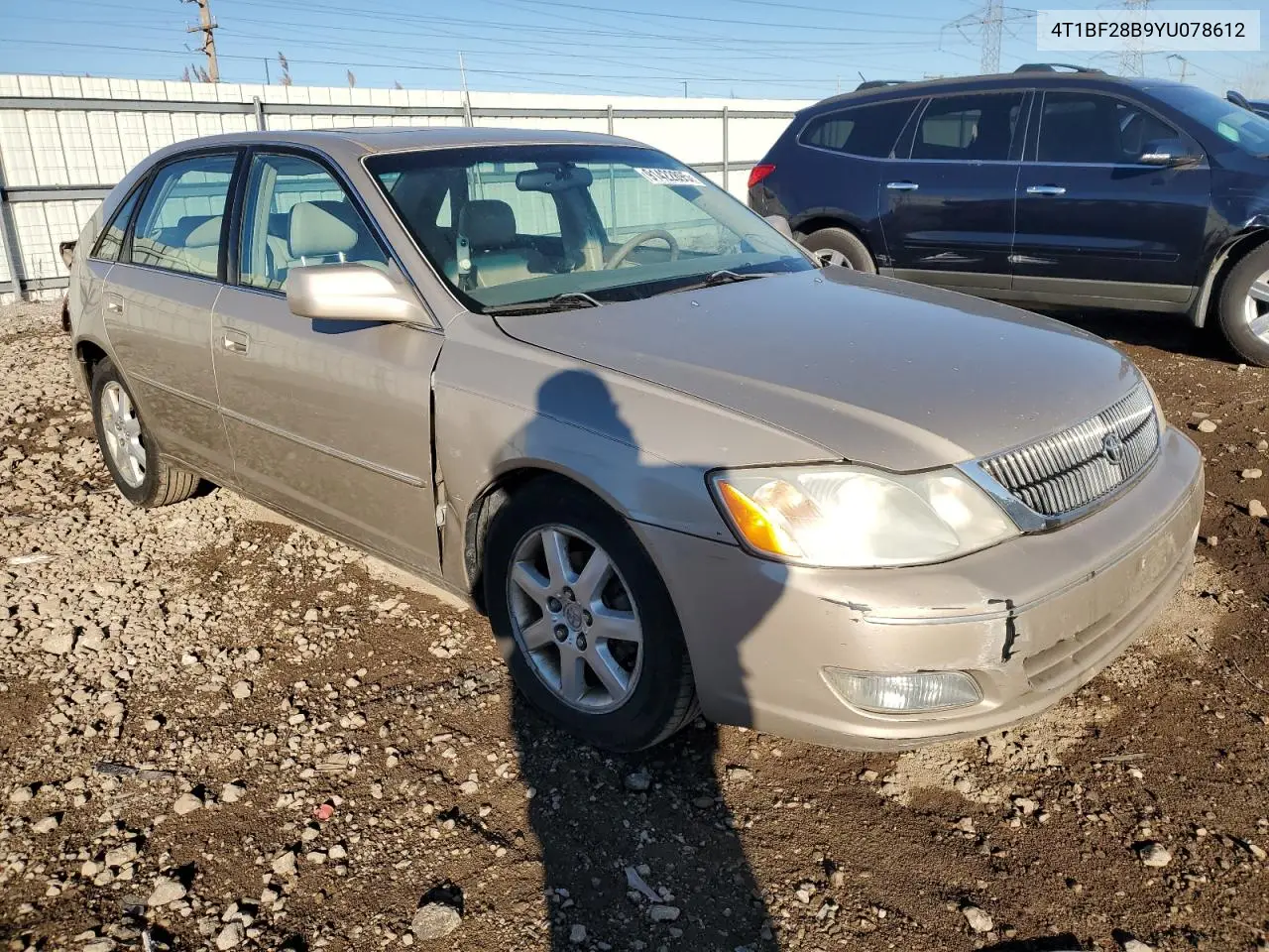 4T1BF28B9YU078611 2000 Toyota Avalon Xl