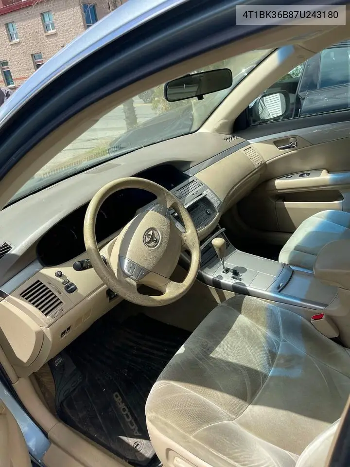4T1BK36B87U243180 2007 Toyota Avalon Xl