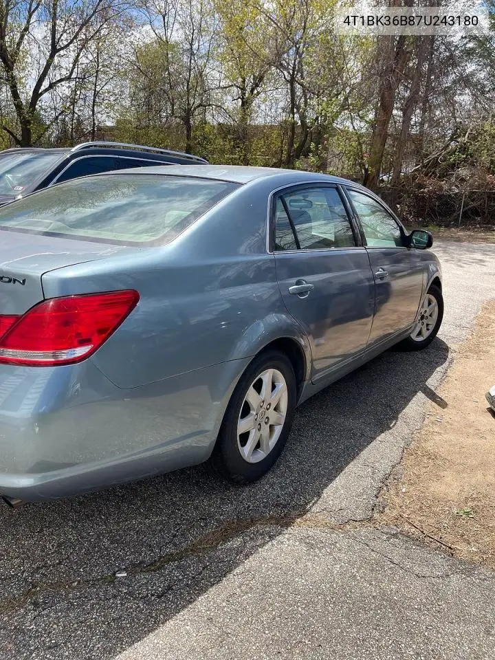 4T1BK36B87U243180 2007 Toyota Avalon Xl