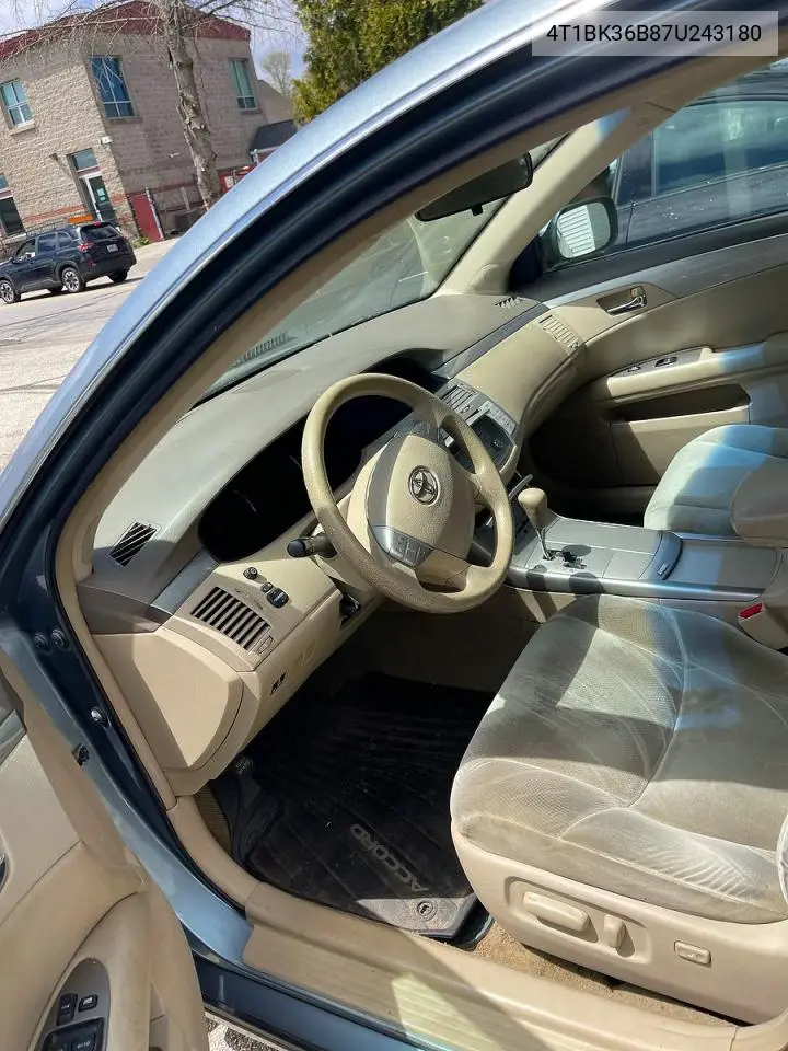4T1BK36B87U243180 2007 Toyota Avalon Xl