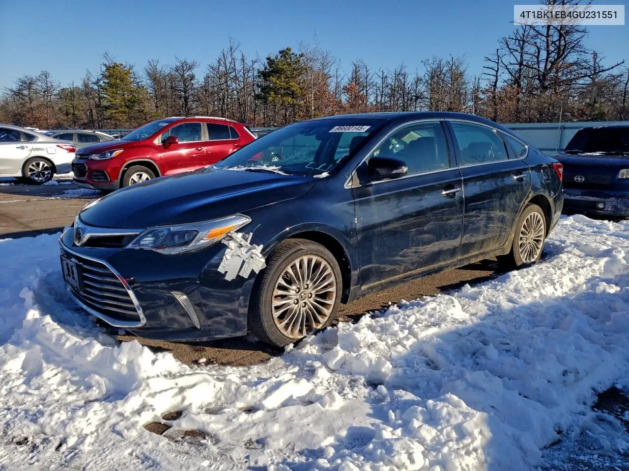 4T1BK1EB4GU231551 2016 Toyota Avalon Xle