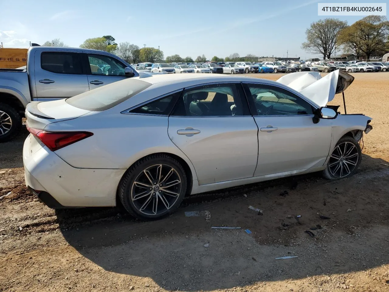 Auction sale of the 2019 Toyota Avalon , vin: 4T1BZ1FB4KU002645, lot number: 47594934