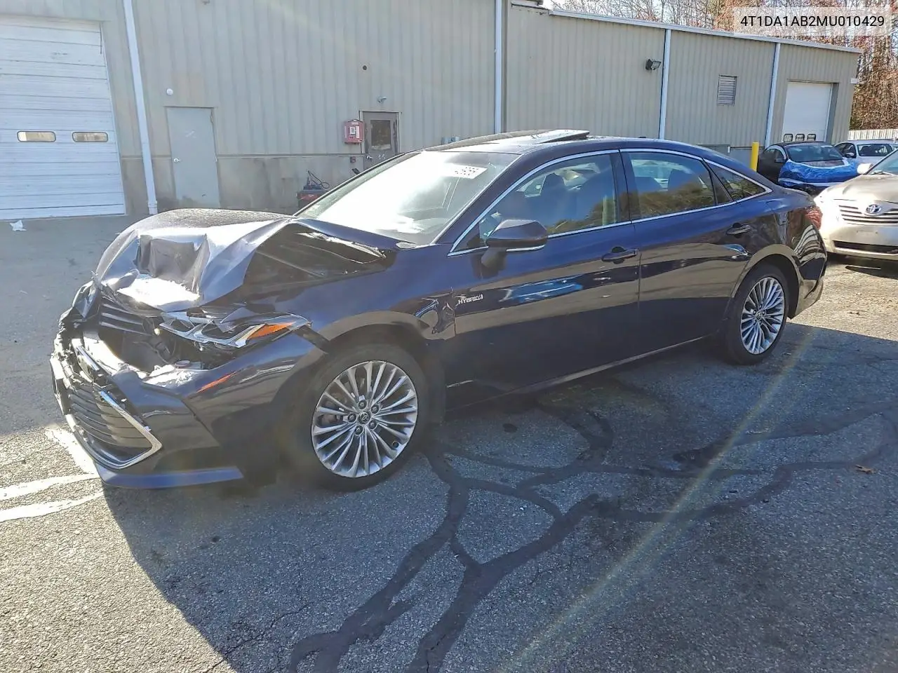 4T1DA1AB2MU010429 2021 Toyota Avalon Limited