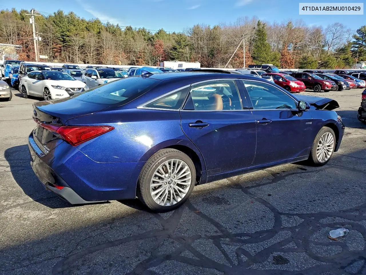 4T1DA1AB2MU010429 2021 Toyota Avalon Limited