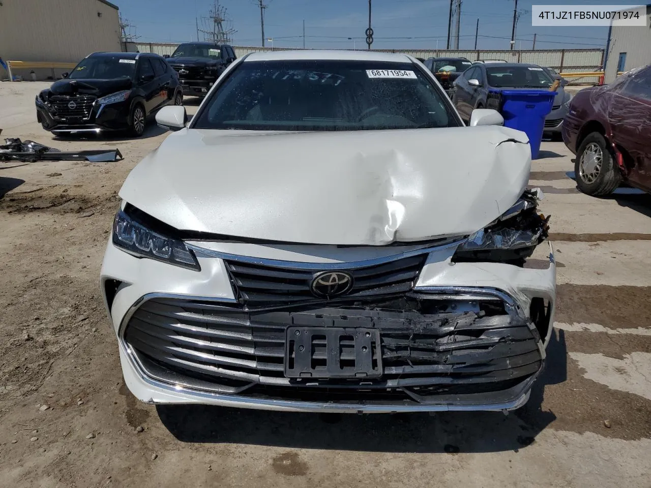 2022 Toyota Avalon Xle VIN: 4T1JZ1FB5NU071974 Lot: 68171954