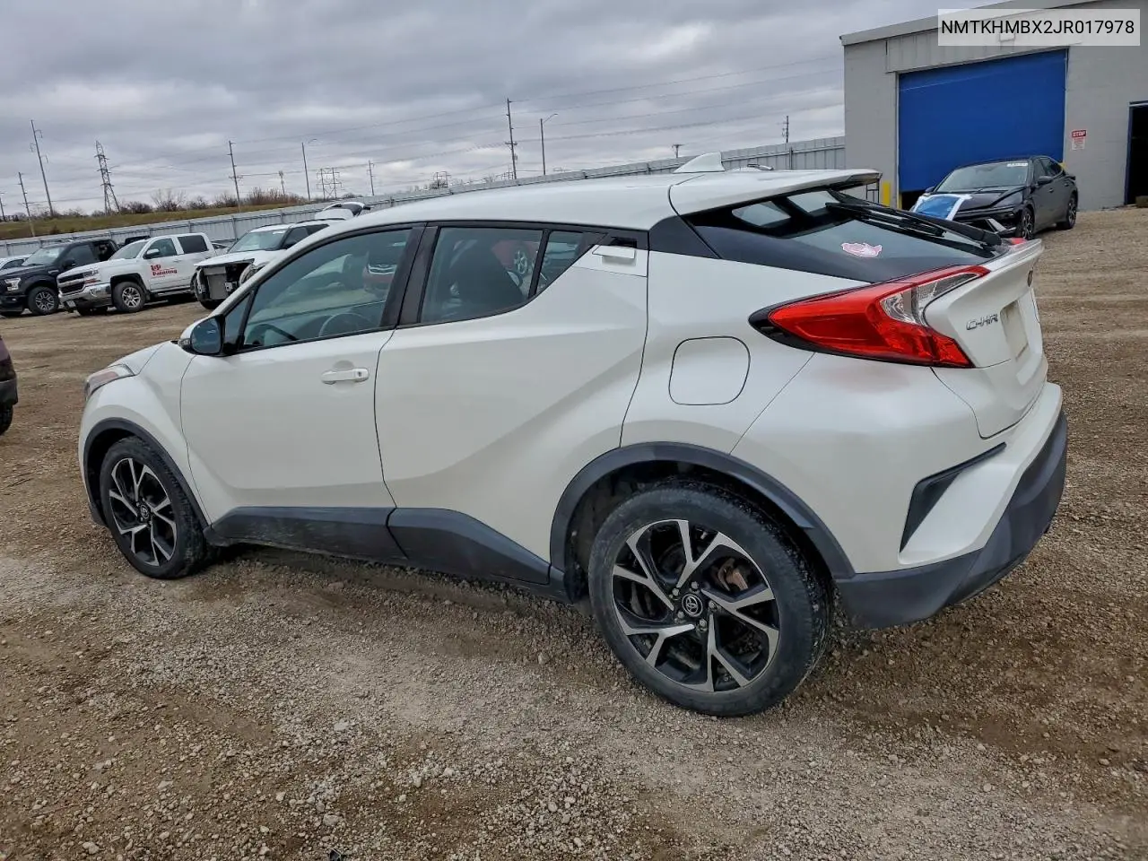 NMTKHMBX2JR017978 2018 Toyota C-Hr Xle
