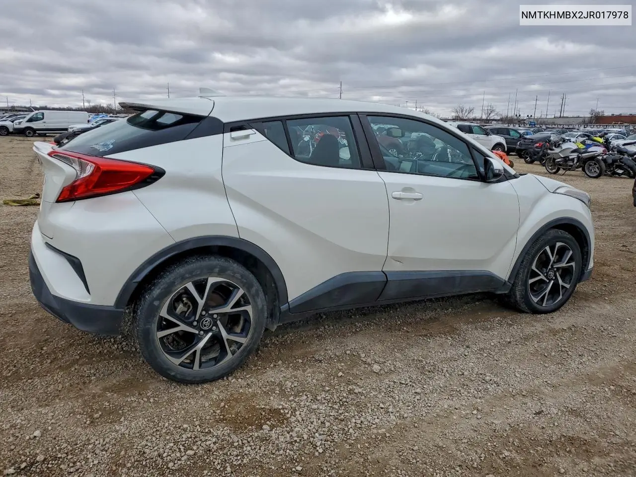 NMTKHMBX2JR017978 2018 Toyota C-Hr Xle