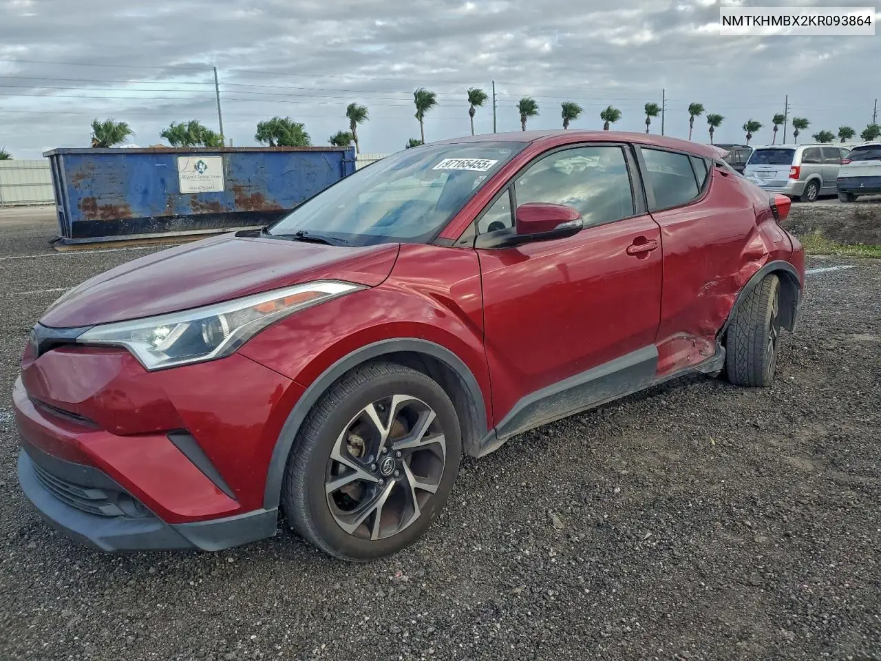 NMTKHMBX2KR093864 2019 Toyota C-Hr Xle