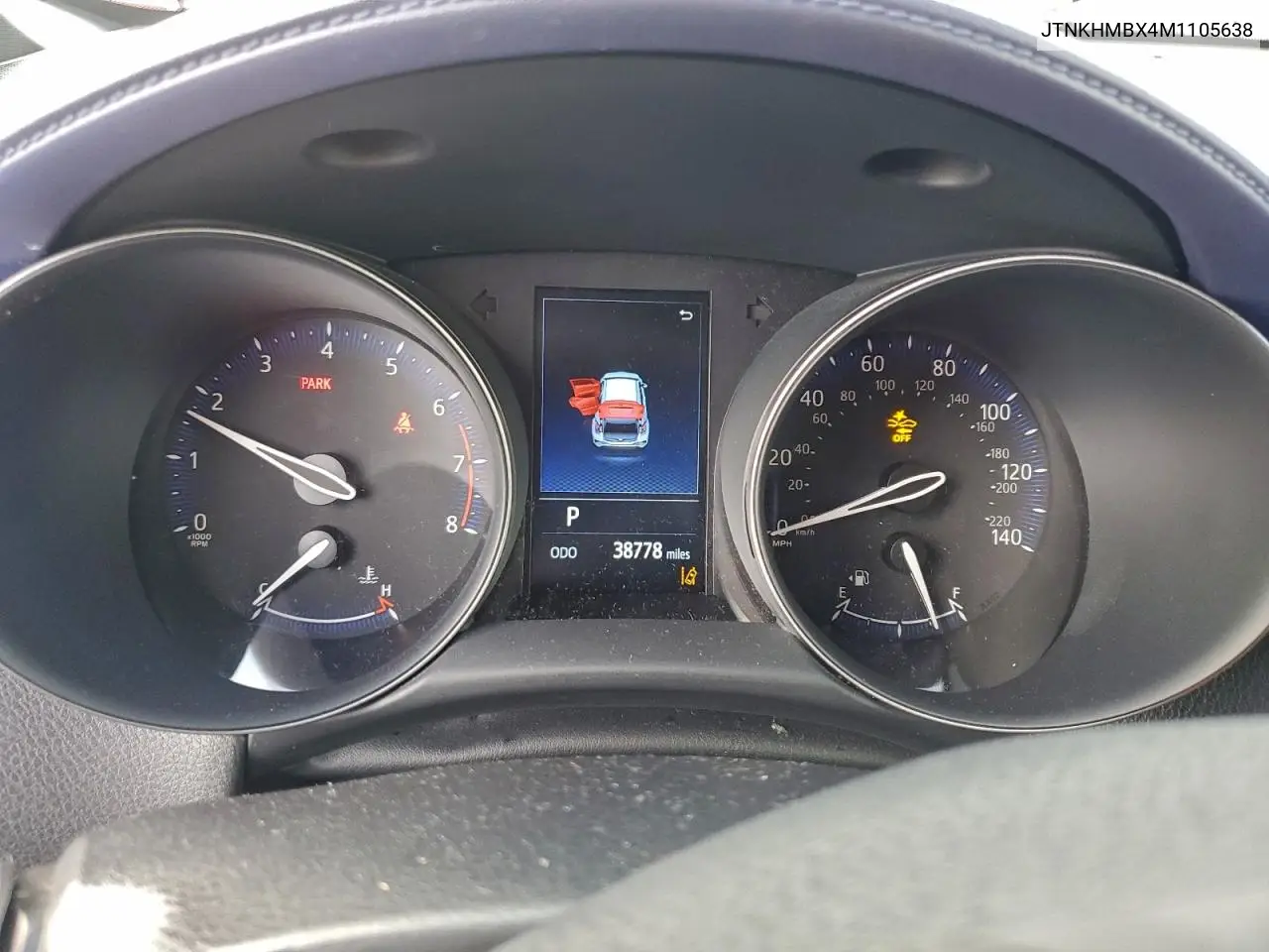 JTNKHMBX4M1105638 2021 Toyota C-Hr Xle