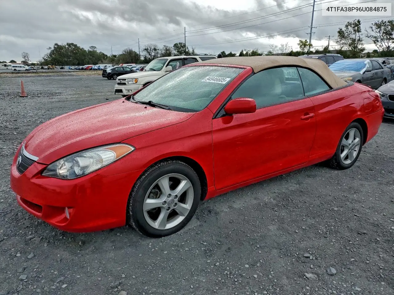 4T1FA38P96U084875 2006 Toyota Camry Solara Se