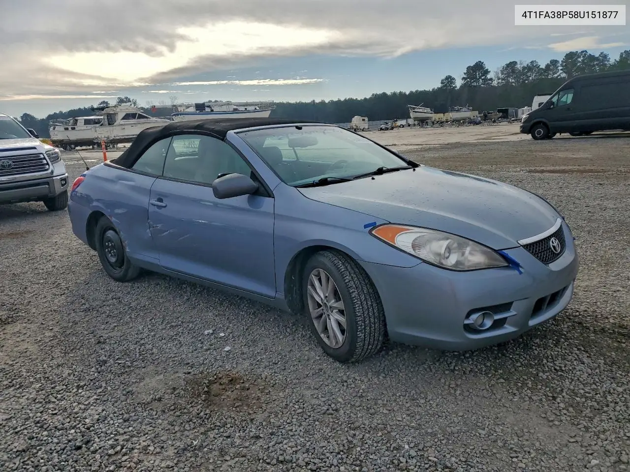 4T1FA38P58U151877 2008 Toyota Camry Solara Se