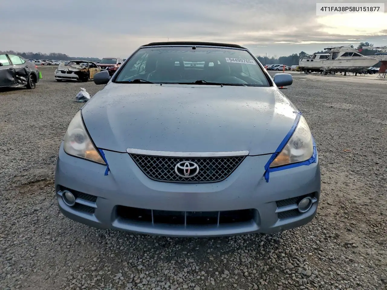 4T1FA38P58U151877 2008 Toyota Camry Solara Se
