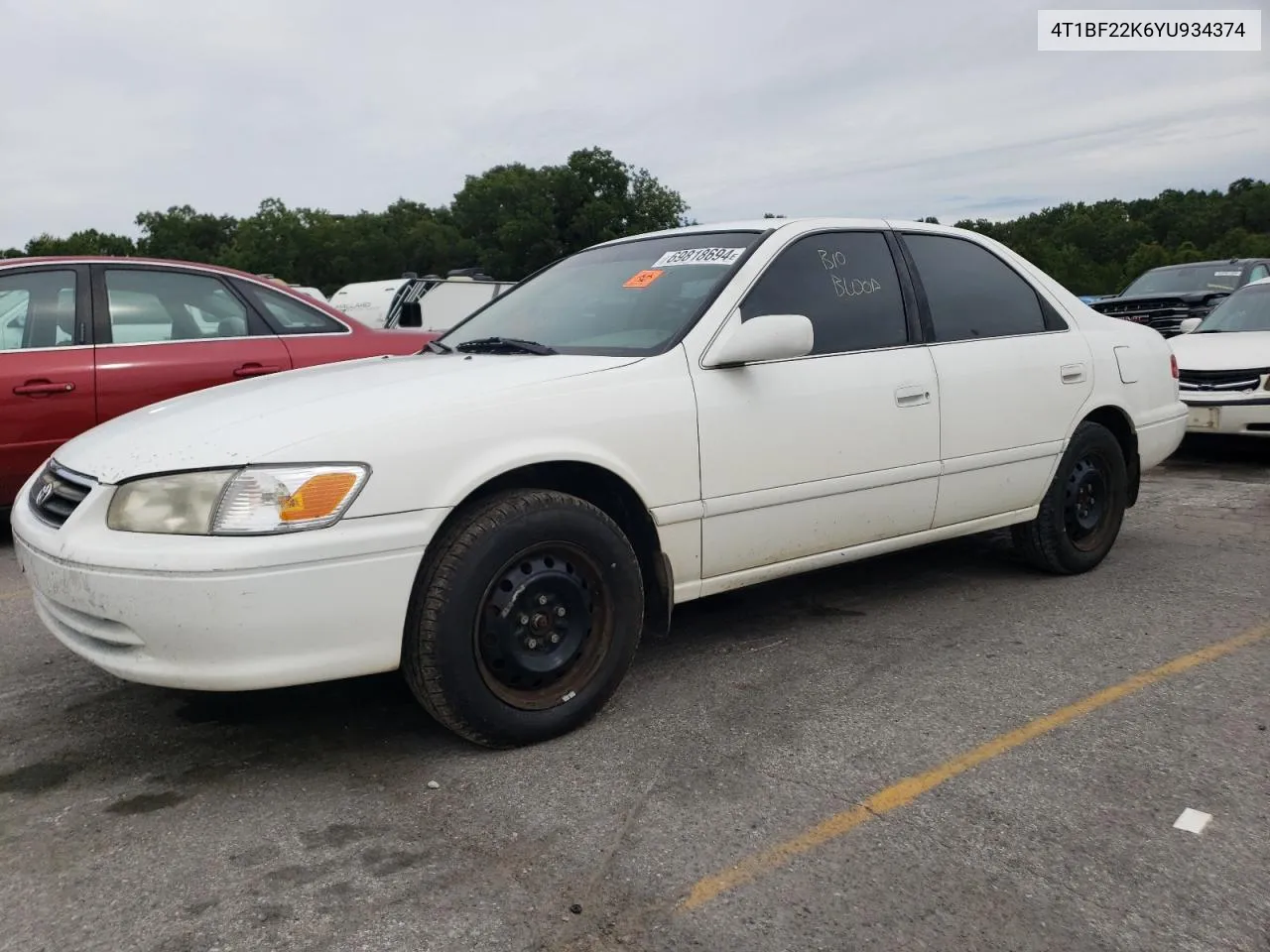 2000 Toyota Camry Le VIN: 4T1BF22K6YU934374 Lot: 69818694