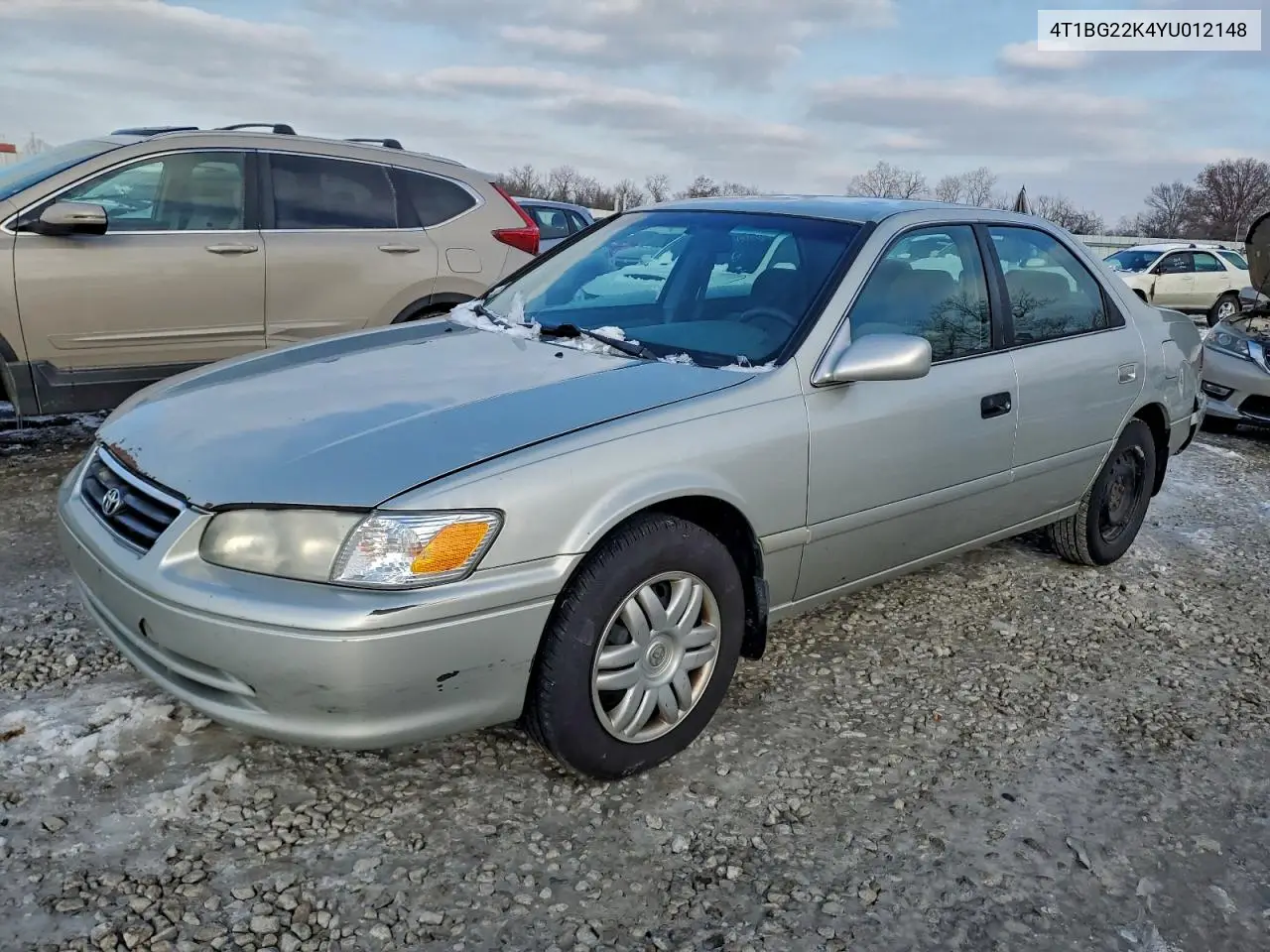4T1BG22K4YU012148 2000 Toyota Camry Ce