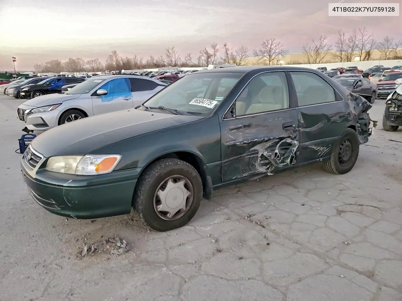 4T1BG22K7YU759128 2000 Toyota Camry Ce