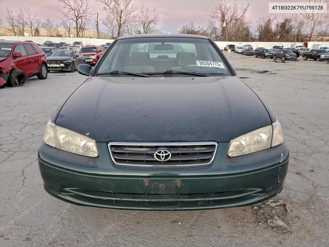 4T1BG22K7YU759128 2000 Toyota Camry Ce