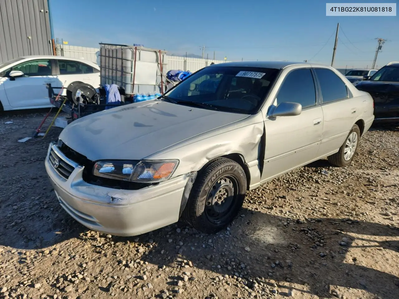 4T1BG22K81U081818 2001 Toyota Camry Ce