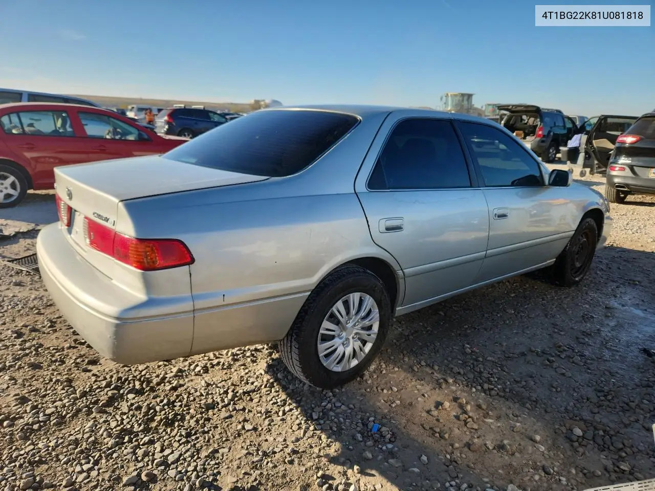 4T1BG22K81U081818 2001 Toyota Camry Ce