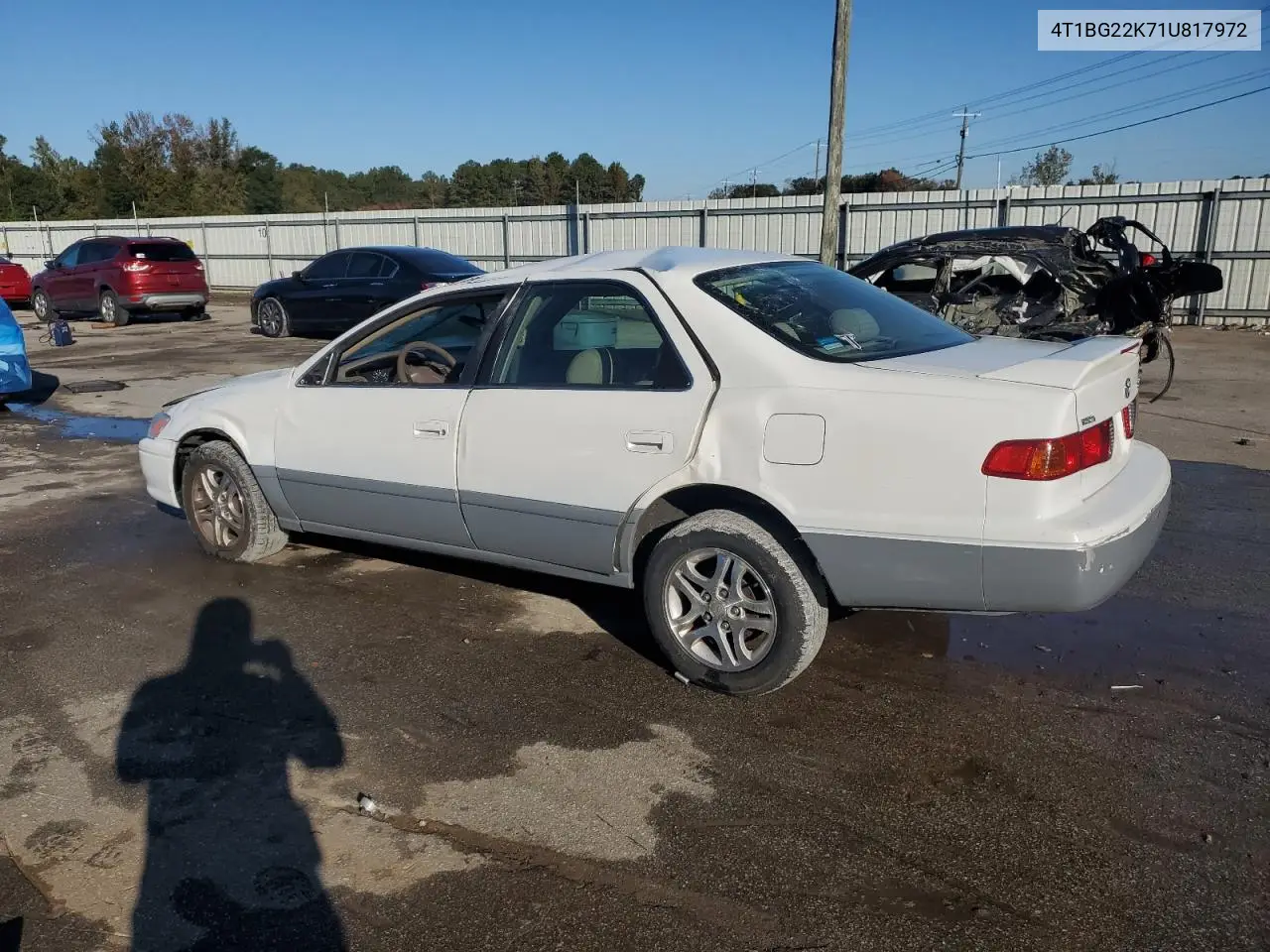 4T1BG22K71U817972 2001 Toyota Camry Ce