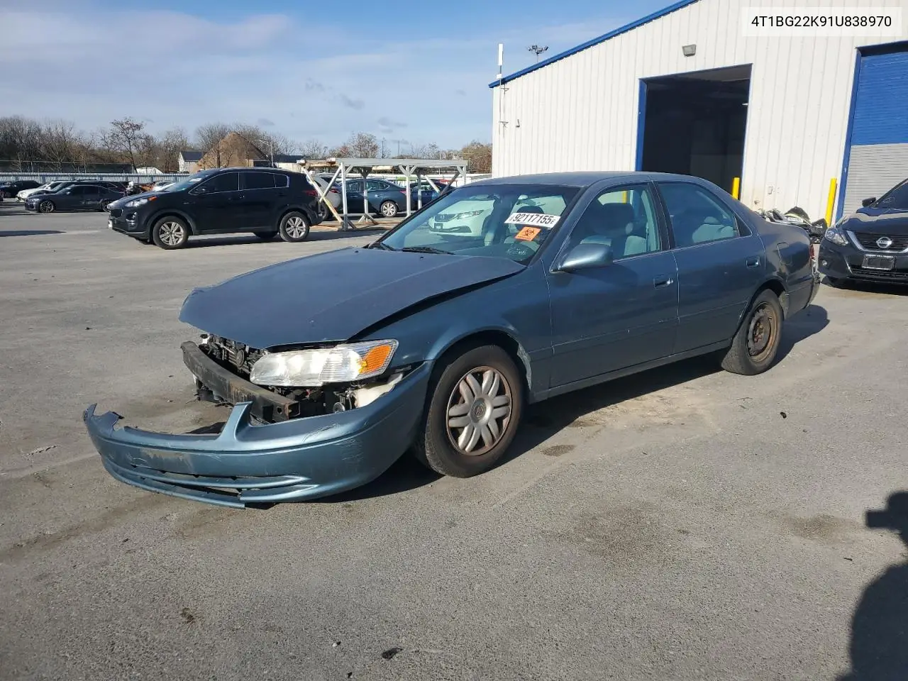 4T1BG22K91U838970 2001 Toyota Camry Ce