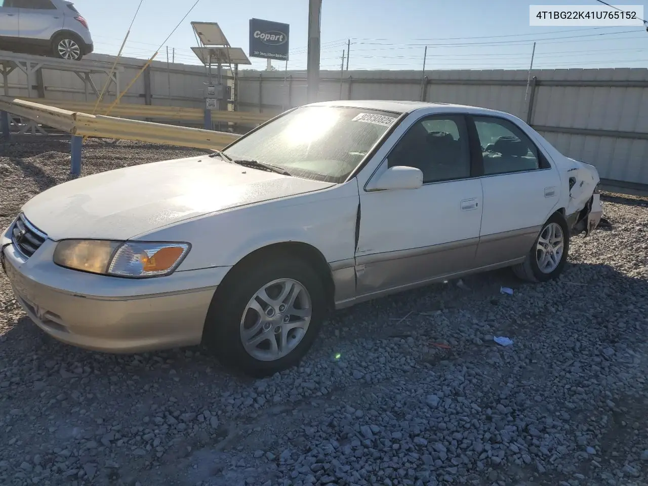 4T1BG22K41U765152 2001 Toyota Camry Ce