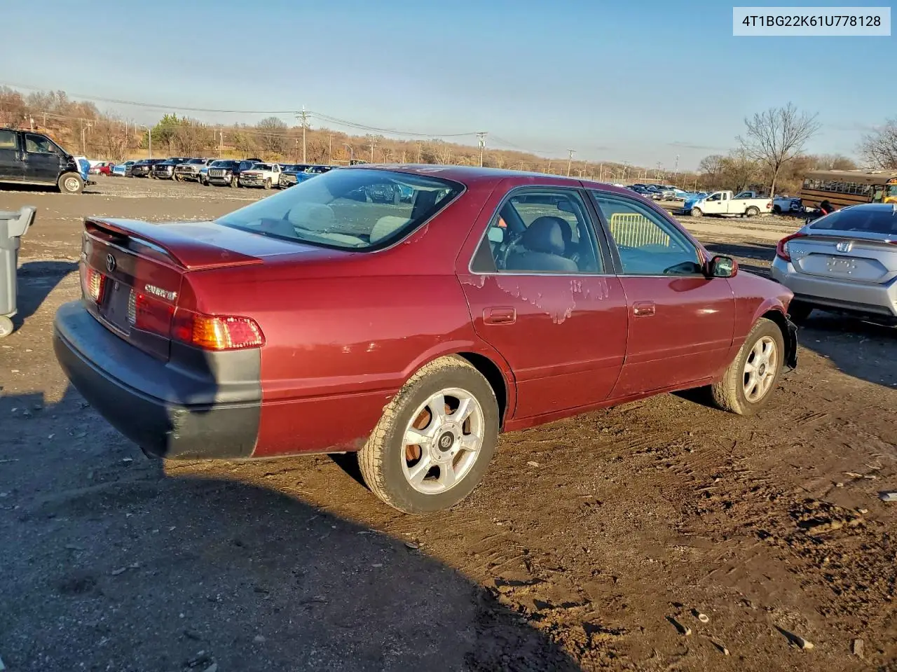 4T1BG22K61U778128 2001 Toyota Camry Ce