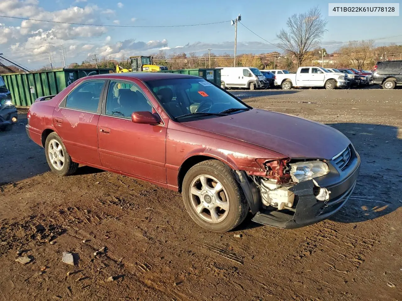 4T1BG22K61U778128 2001 Toyota Camry Ce
