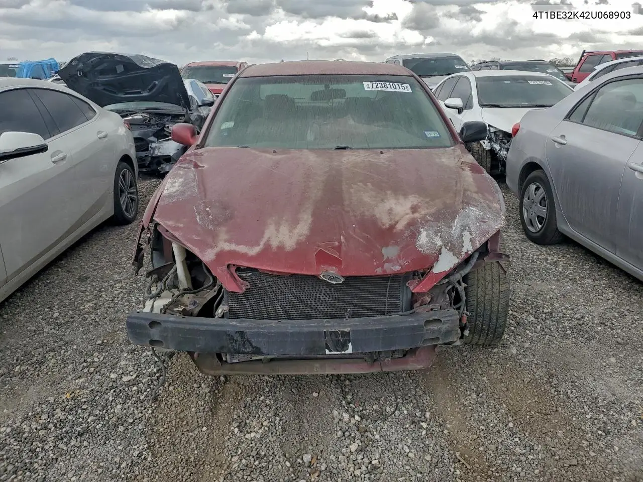 4T1BE32K42U068903 2002 Toyota Camry Le