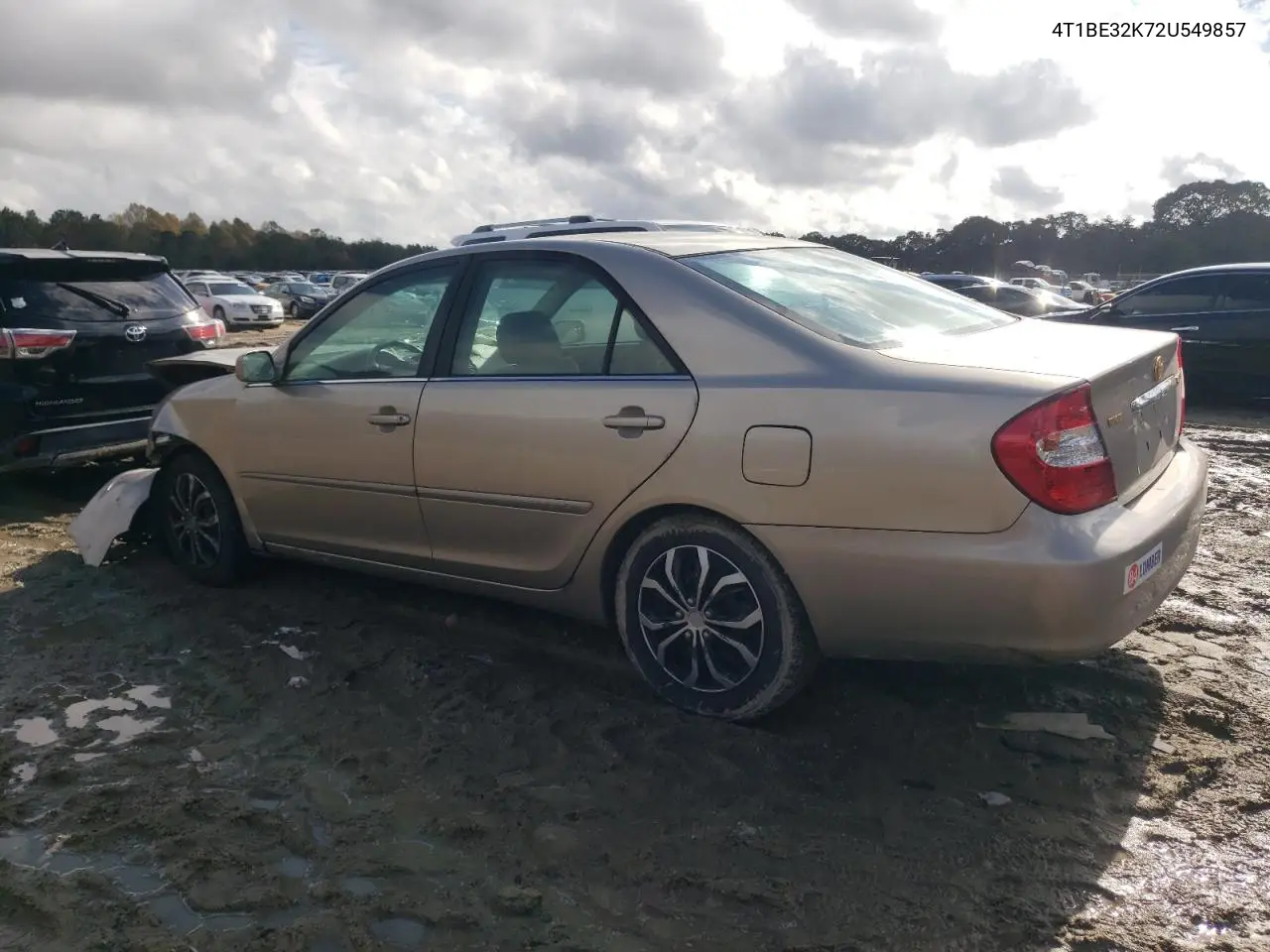 4T1BE32K72U549857 2002 Toyota Camry Le