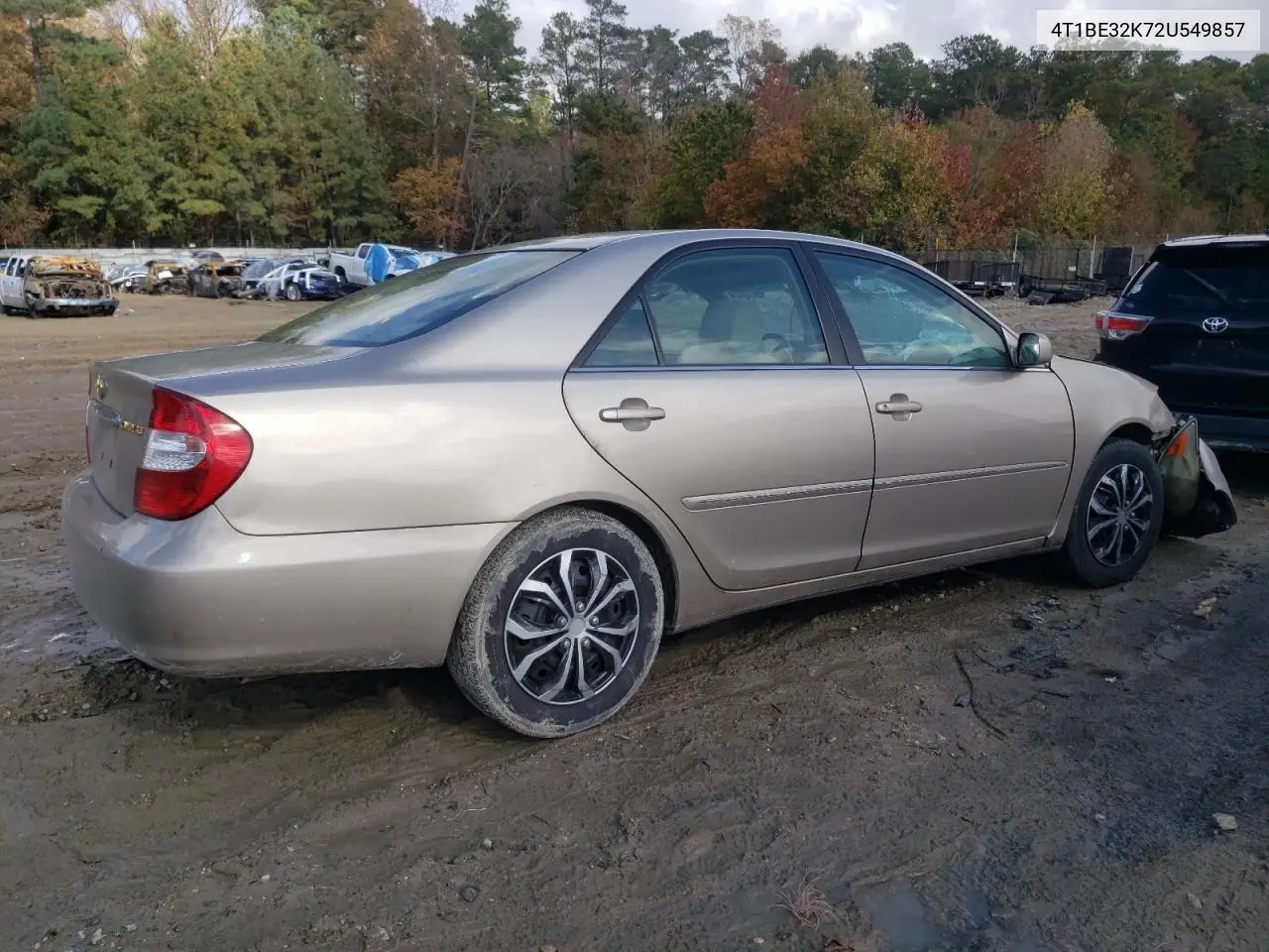 4T1BE32K72U549857 2002 Toyota Camry Le