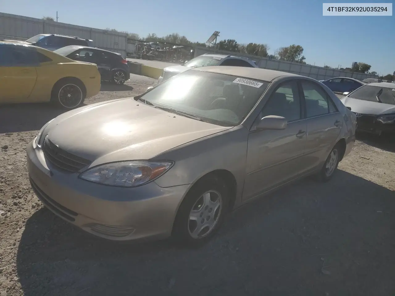 4T1BF32K92U035294 2002 Toyota Camry Le