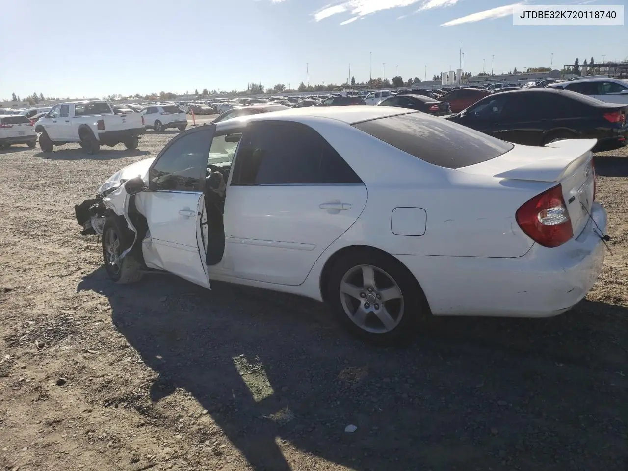 JTDBE32K720118740 2002 Toyota Camry Le