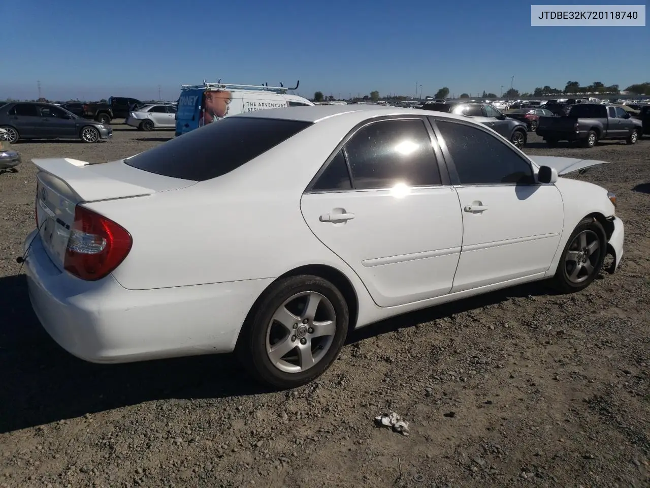 JTDBE32K720118740 2002 Toyota Camry Le