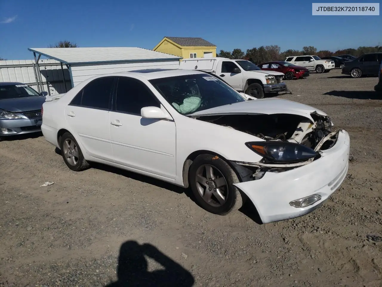 JTDBE32K720118740 2002 Toyota Camry Le