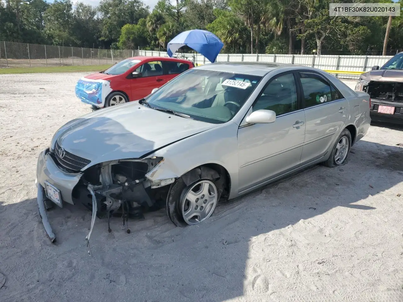 4T1BF30K82U020143 2002 Toyota Camry Le