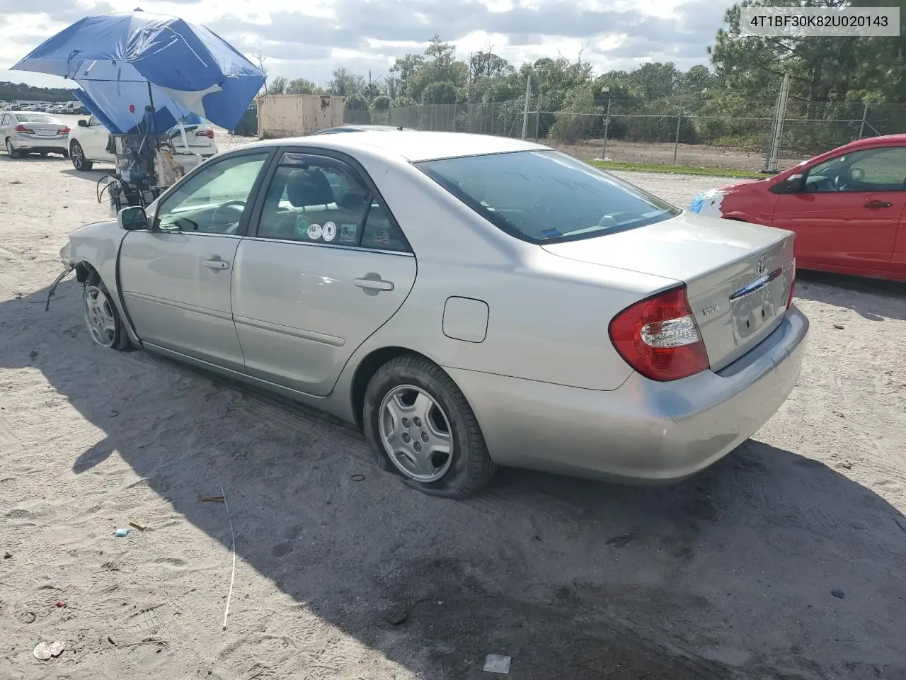 4T1BF30K82U020143 2002 Toyota Camry Le