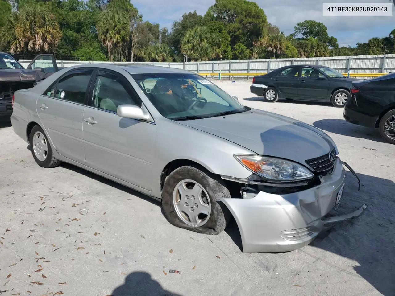 4T1BF30K82U020143 2002 Toyota Camry Le