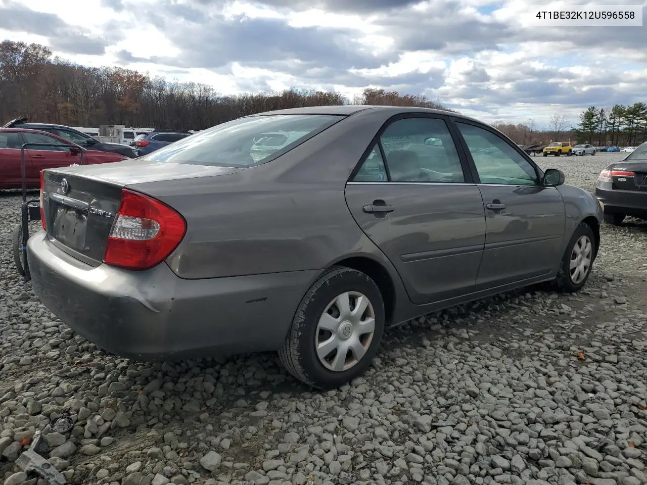 4T1BE32K12U596558 2002 Toyota Camry Le