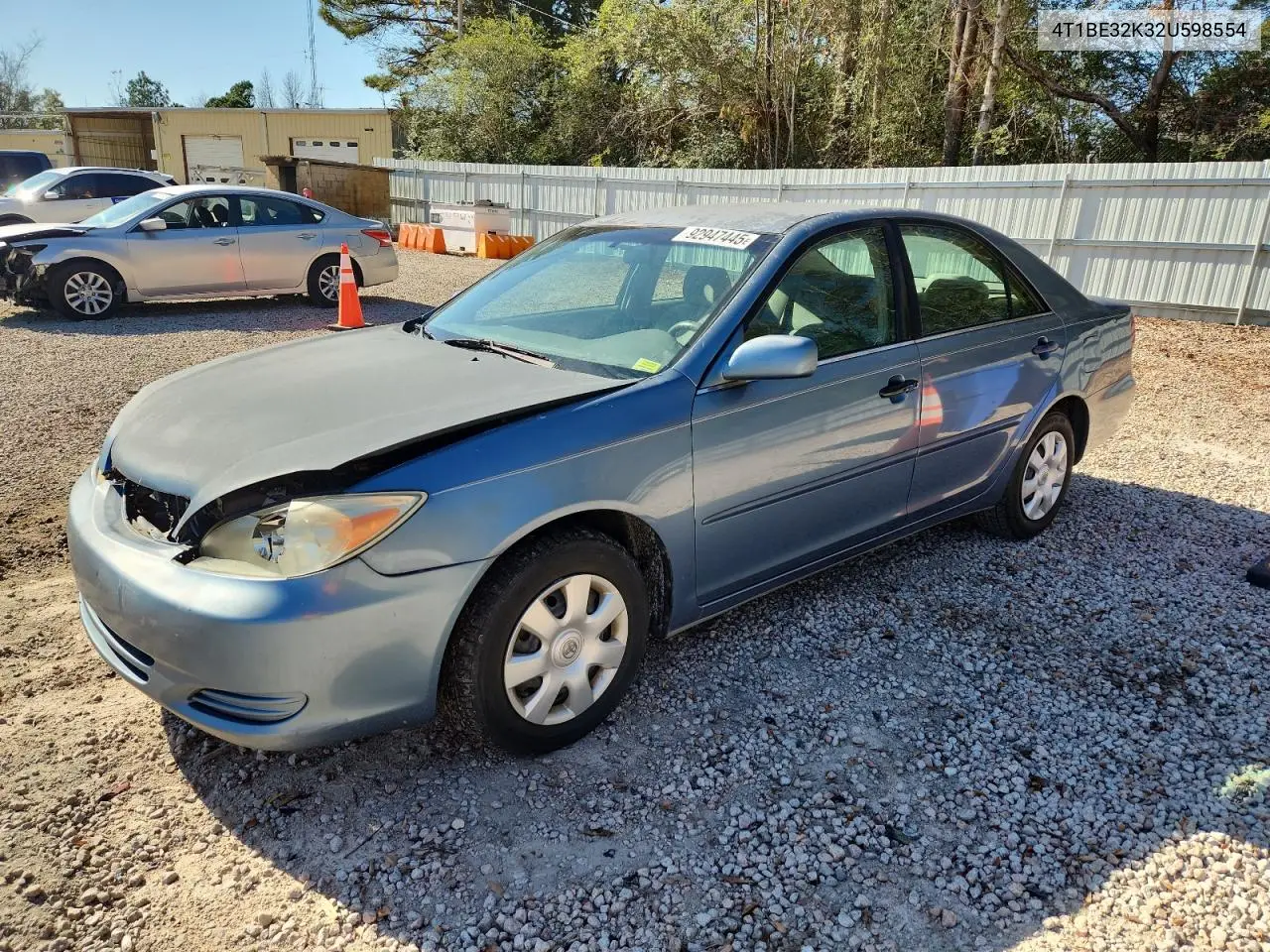 4T1BE32K32U598554 2002 Toyota Camry Le