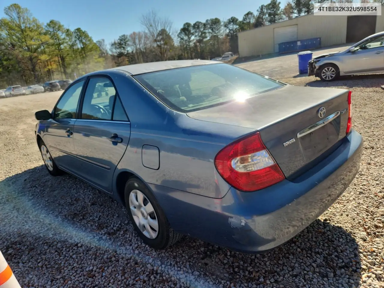 4T1BE32K32U598554 2002 Toyota Camry Le