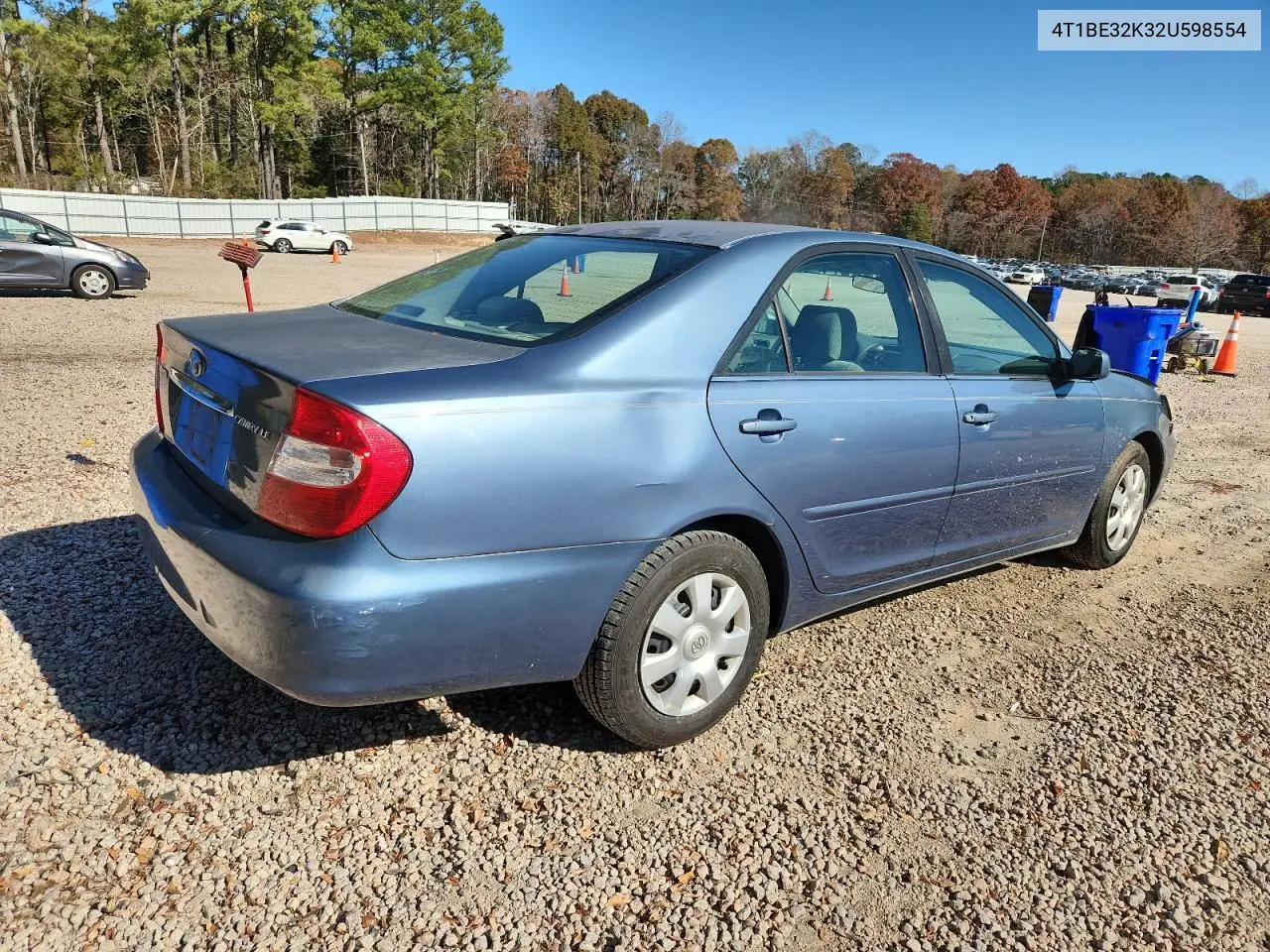 4T1BE32K32U598554 2002 Toyota Camry Le