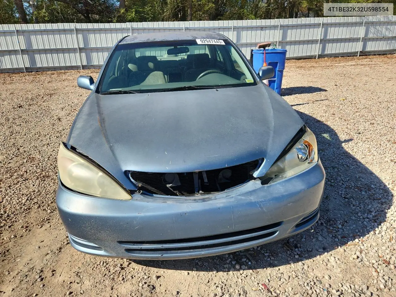 4T1BE32K32U598554 2002 Toyota Camry Le