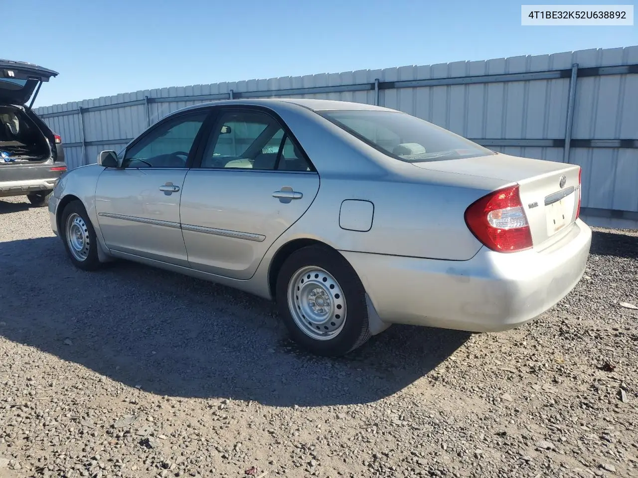4T1BE32K52U638892 2002 Toyota Camry Le