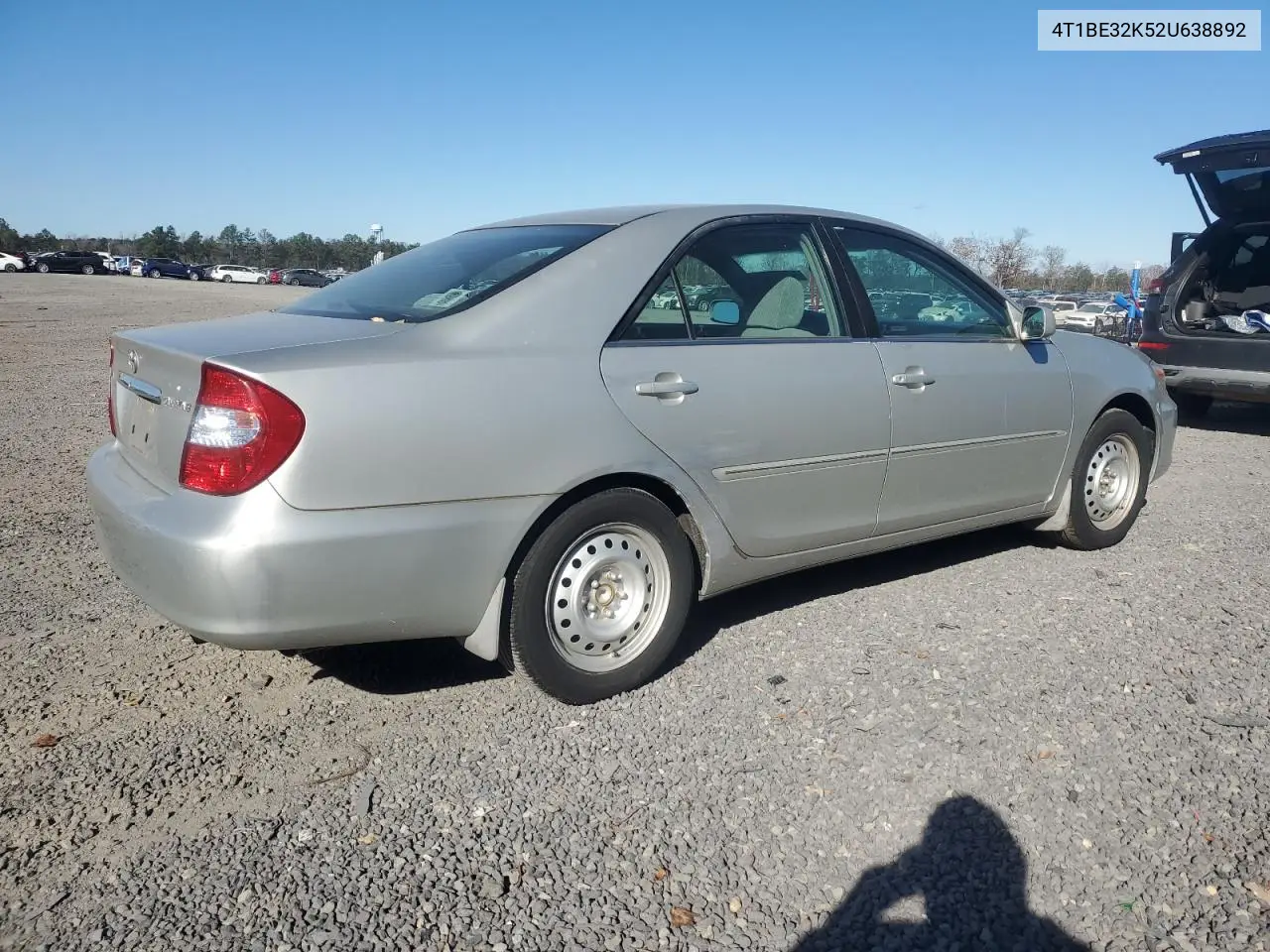 4T1BE32K52U638892 2002 Toyota Camry Le