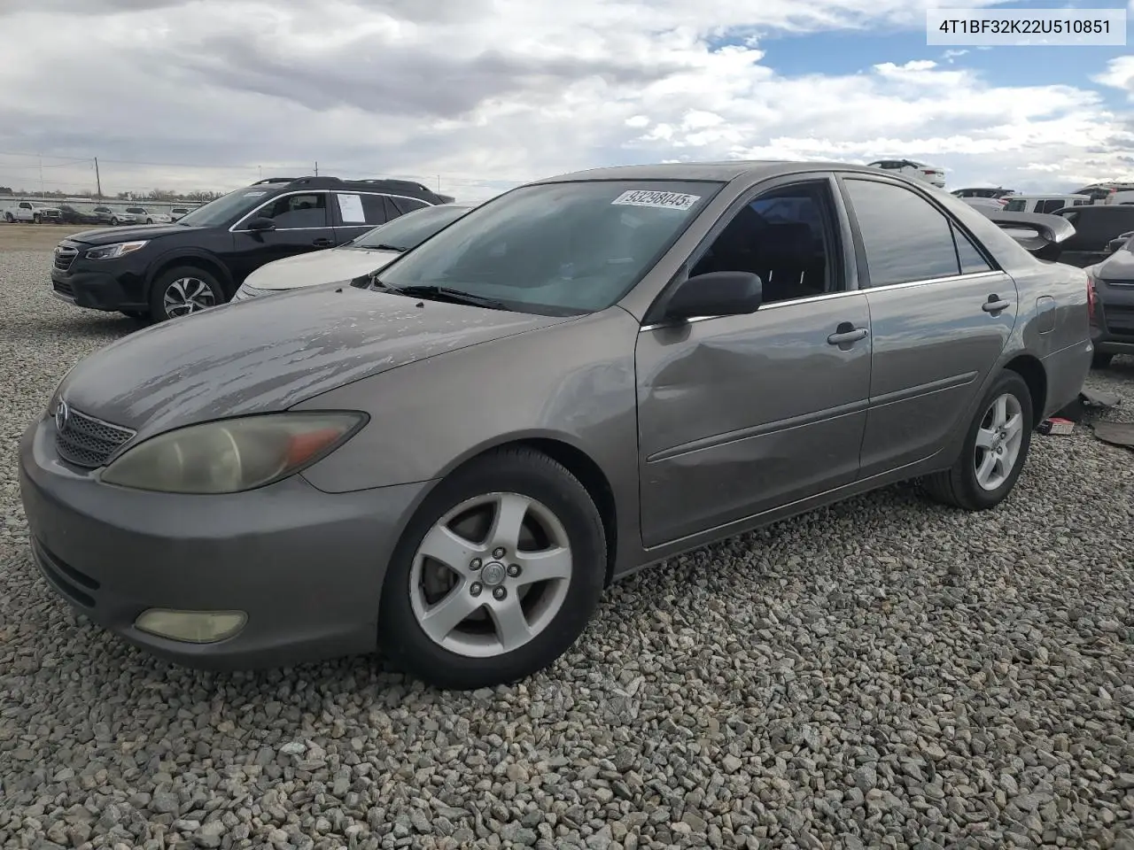 4T1BF32K22U510851 2002 Toyota Camry Le