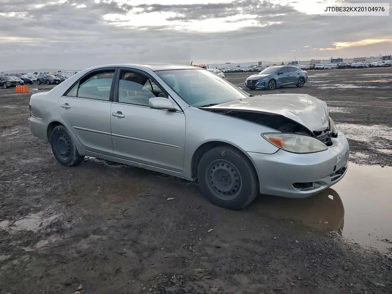 JTDBE32KX20104976 2002 Toyota Camry Le