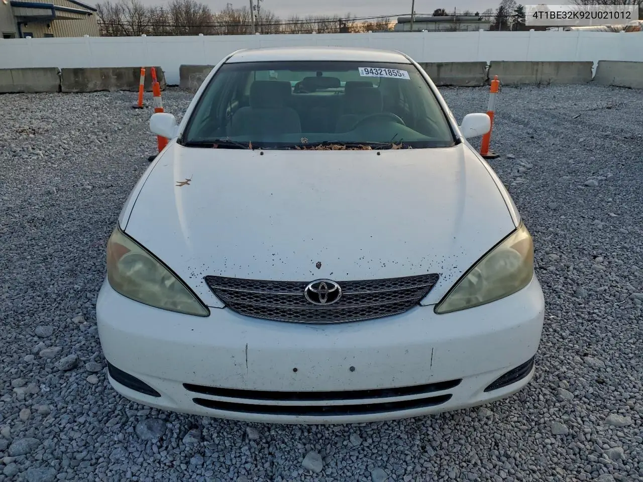 4T1BE32K92U021012 2002 Toyota Camry Le
