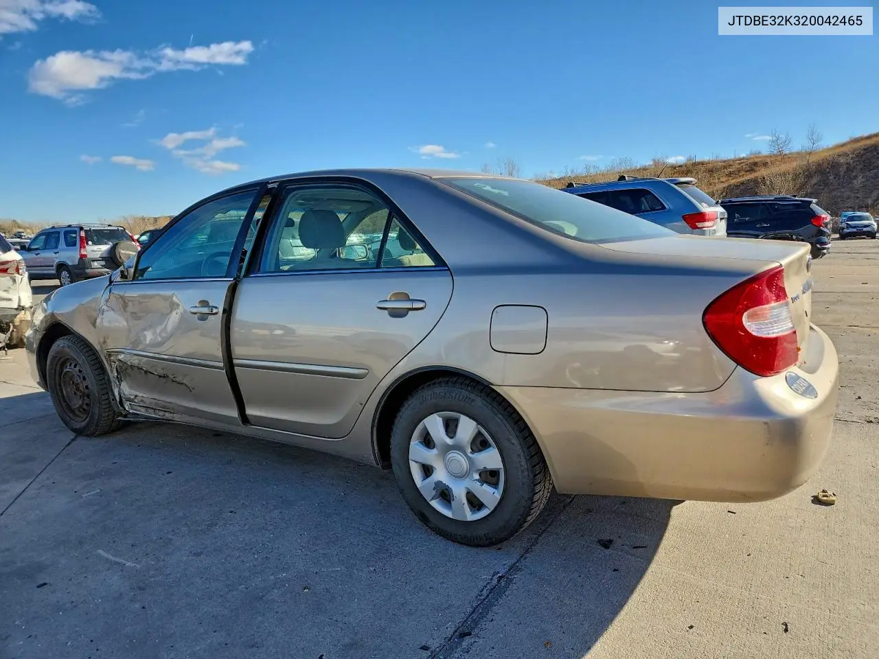 JTDBE32K320042465 2002 Toyota Camry Le