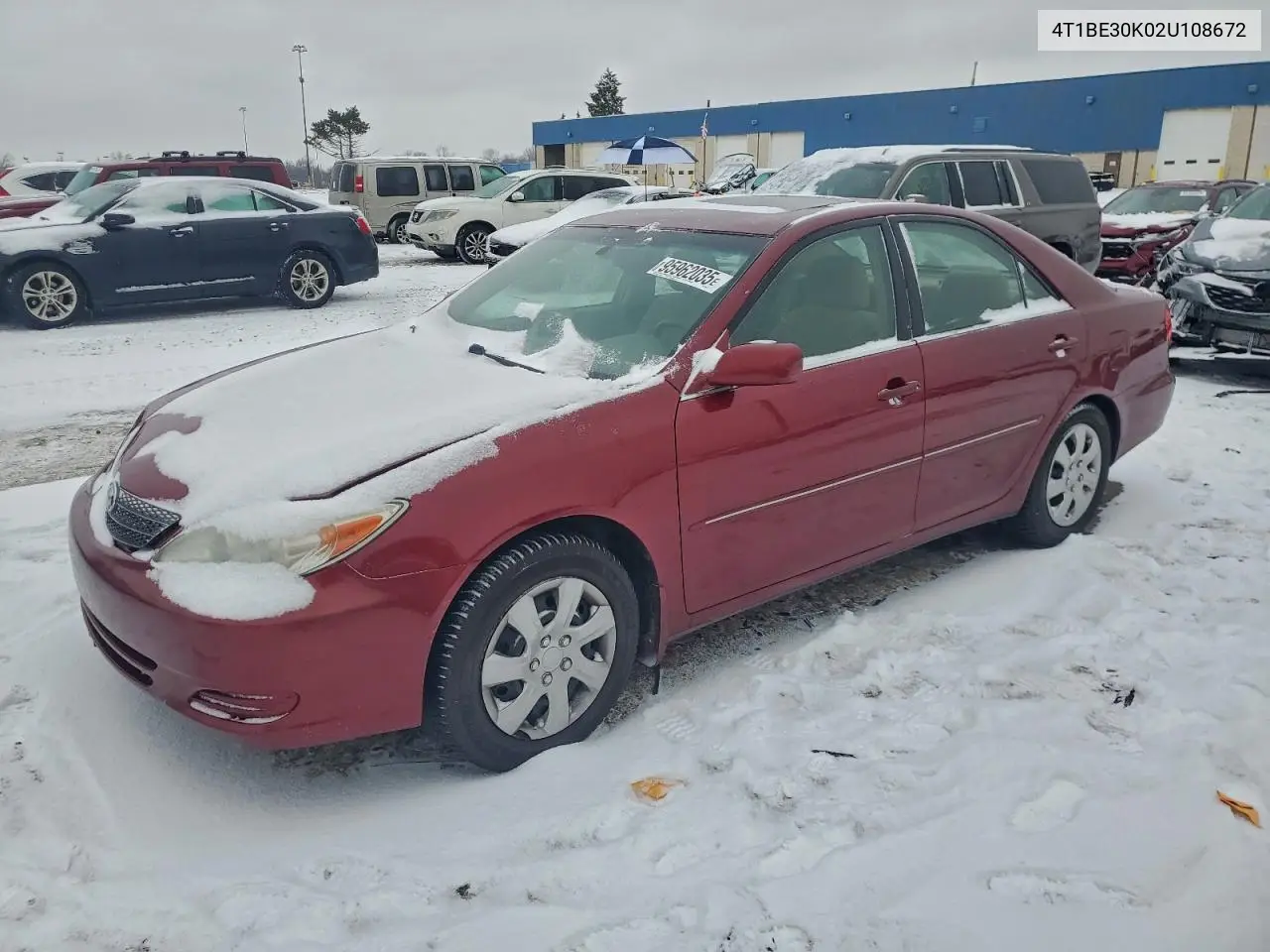 4T1BE30K02U108672 2002 Toyota Camry Le